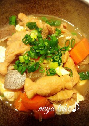 ウマウマ〜♡モツ煮込み♪醤油味-レシピのメイン写真