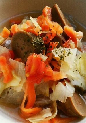 犬ご飯 レバーソーセージのポトフ-レシピのメイン写真