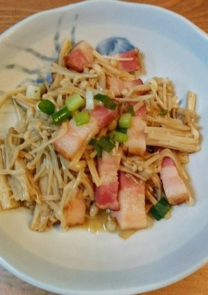ベーコンえのきバター-レシピのメイン写真