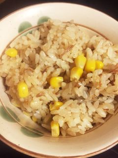 はごろも煮&コーンの炊き込みご飯-レシピのメイン写真