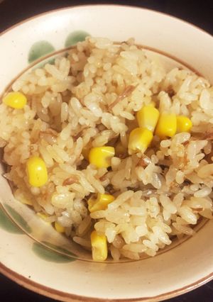 はごろも煮＆コーンの炊き込みご飯-レシピのメイン写真