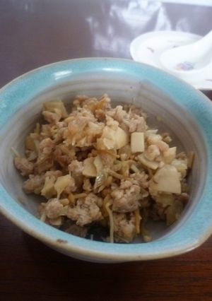 レンジで簡単！きのこの塩麹レモンそぼろ-レシピのメイン写真