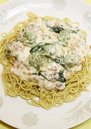 カリブロホワイトソースあんかけチャンポン-レシピのメイン写真