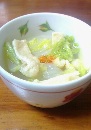創味シャンタンDXで煮浸し 白菜 油揚げ-レシピのメイン写真