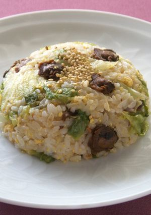 赤貝入り梅レタスチャーハン【天狗缶詰】-レシピのメイン写真