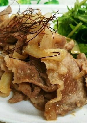 *パパッと簡単♪豚の生姜焼き*-レシピのメイン写真