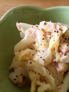 簡単時短レシピ☆白菜とツナの昆布酢和え-レシピのメイン写真