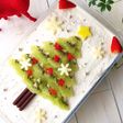 スコップケーキでクリスマスツリーケーキ