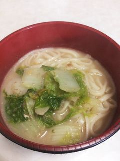 ごま豆乳鍋の残りでおうどん♡-レシピのメイン写真