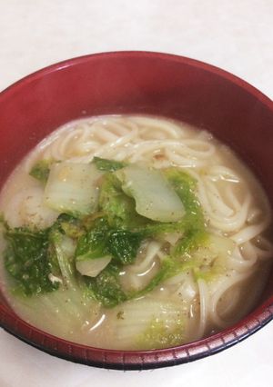 ごま豆乳鍋の残りでおうどん♡-レシピのメイン写真