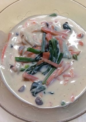 簡単 野菜のゴマ豆腐和え-レシピのメイン写真