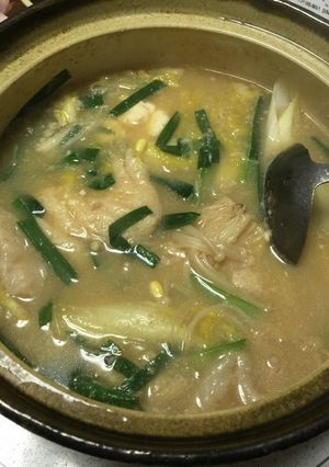 重曹で作る豆乳風鍋に-レシピのメイン写真