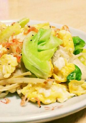 えのきとキャベツの玉子炒め-レシピのメイン写真