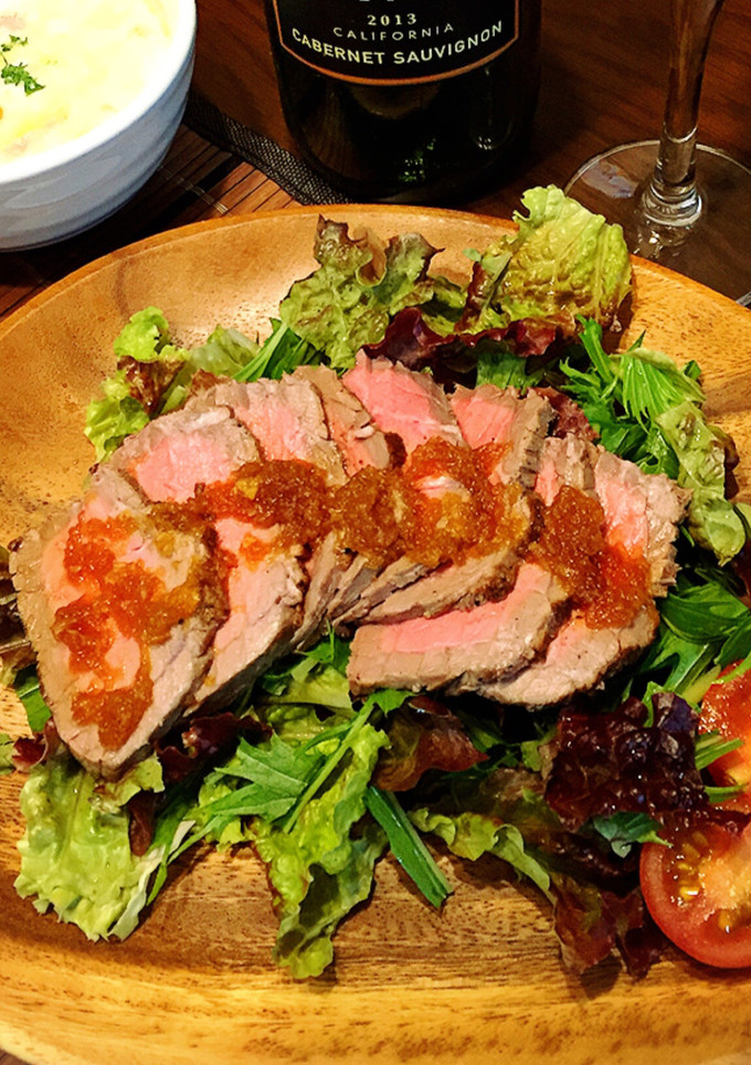 炊飯器でローストビーフ〜和風おろしソース-レシピのメイン写真