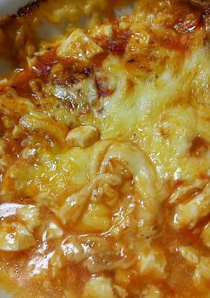 豆腐トマトグラタン☆材料３つ☆トースター-レシピのメイン写真