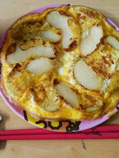りんごと卵だけの絶品!おかずタルトケーキ-レシピのメイン写真