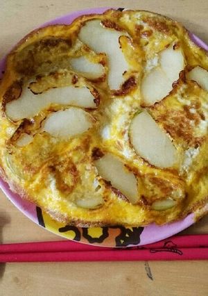 りんごと卵だけの絶品！おかずタルトケーキ-レシピのメイン写真