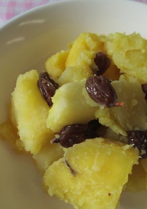 【学校給食】さつまいもとりんごの重ね煮-レシピのメイン写真
