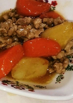 簡単!!じゃがいもとにんじんのそぼろ煮☆-レシピのメイン写真