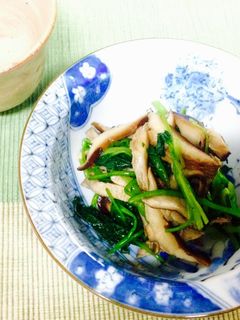 焼き椎茸と三つ葉のポン酢和え-レシピのメイン写真