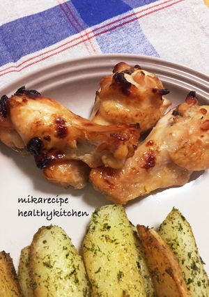 手羽元のオレンジママレード醤油漬け焼き-レシピのメイン写真
