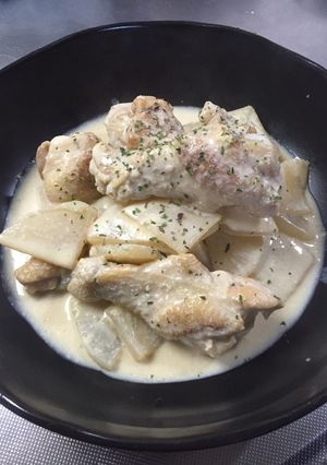 鶏肉と大根で☆ヘルシー豆乳クリーム煮-レシピのメイン写真