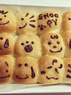 しっとりふわふわスヌーピーちぎりパン-レシピのメイン写真