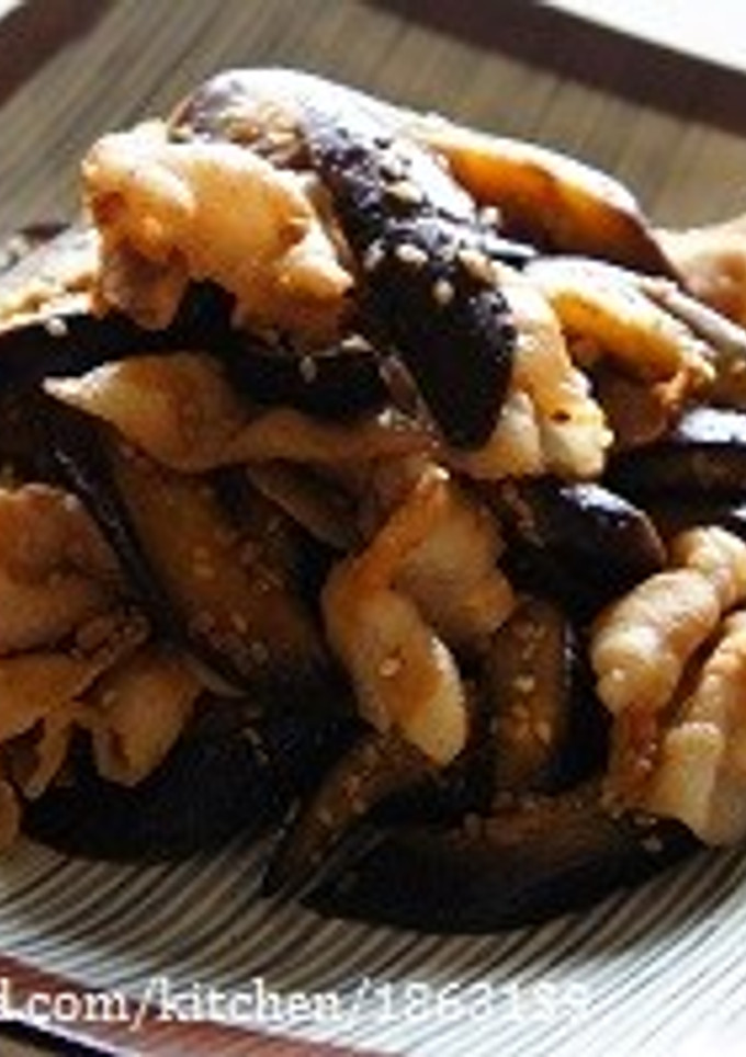 簡単♪豚肉となすのごまぽん炒め-レシピのメイン写真