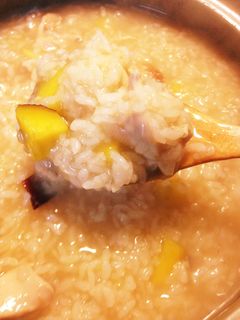 鶏肉とさつまいものお粥-レシピのメイン写真