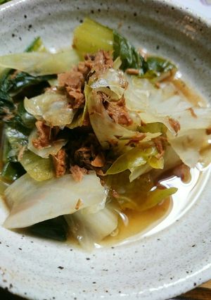 超簡単♡マグロ缶と葉物のお手軽副菜♡-レシピのメイン写真