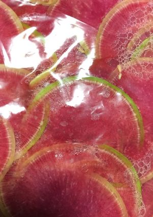 紅芯大根薄切り甘酢-レシピのメイン写真