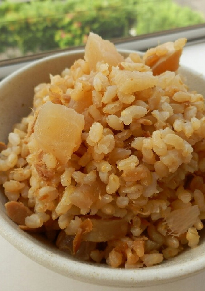 三浦の大根とツナとなめ茸の炊き込みご飯-レシピのメイン写真