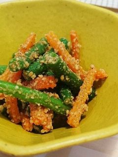 いんげんとにんじんのごま和え-レシピのメイン写真