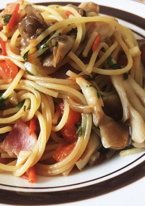 舞茸とトマトの和風パスタ-レシピのメイン写真