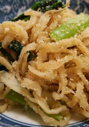 小松菜入り*切干大根の胡麻和え☆めんつゆ-レシピのメイン写真