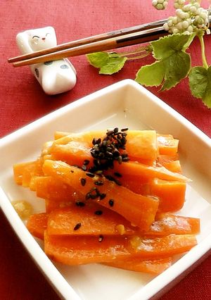 レンジで簡単♪味噌バター人参☆-レシピのメイン写真