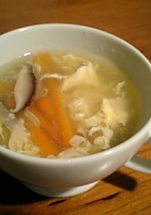 卵と野菜の中華ふぅ♡スープ-レシピのメイン写真