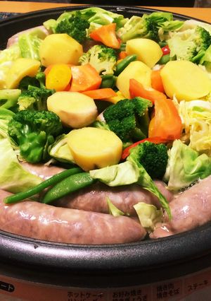 ホットプレートで簡単なぎゅうぎゅう蒸し♪-レシピのメイン写真