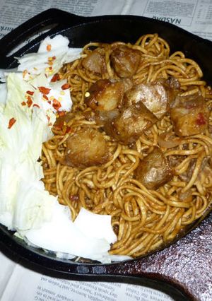 水漬けパスタのポテト焼きそば･改-レシピのメイン写真