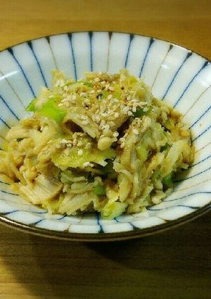 副菜 長ネギ・えのき茸の味噌炒め-レシピのメイン写真
