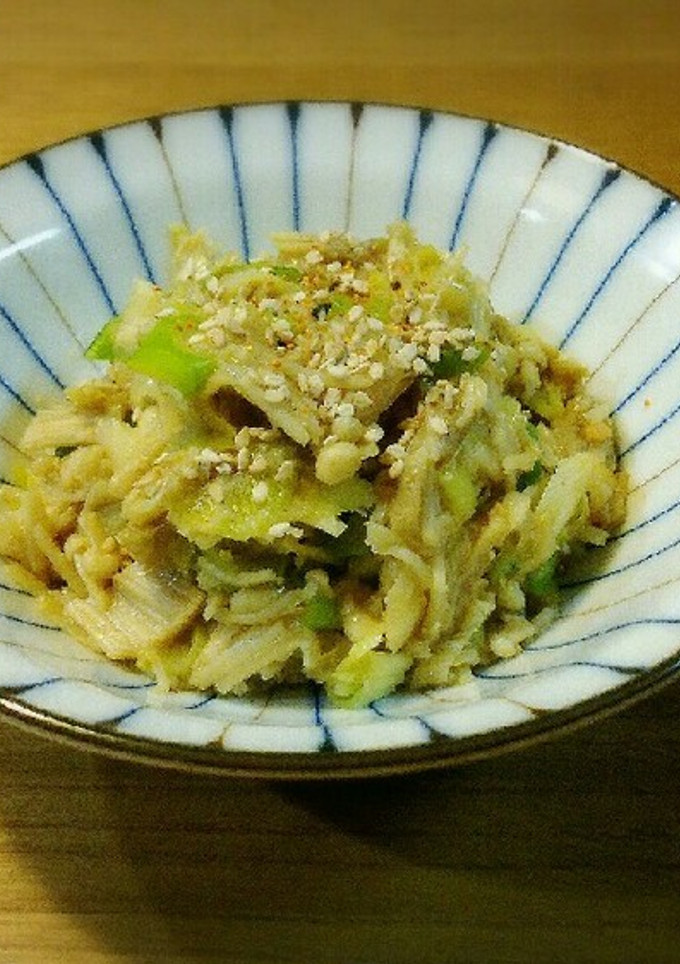 副菜 長ネギ・えのき茸の味噌炒め-レシピのメイン写真