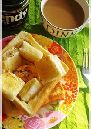 ハニ—トーストdeカフェオレ風味-レシピのメイン写真