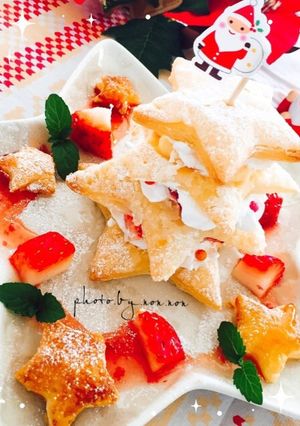 苺ミルフィーユでXmasバージョン-レシピのメイン写真