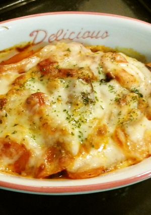 なすとウインナーのチーズ焼き-レシピのメイン写真