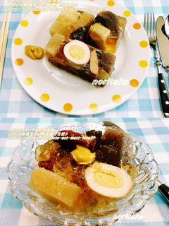 ゼラチンで残り物おでん固めちゃいました!-レシピのメイン写真