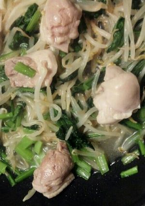 超簡単☆鶏肉と小松菜の炒めもの-レシピのメイン写真