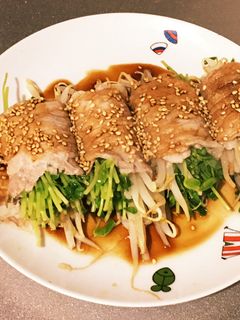 豆苗ともやしのさっぱり肉巻き-レシピのメイン写真