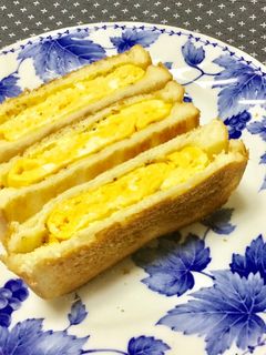 ☆厚焼き卵のトーストサンド☆-レシピのメイン写真