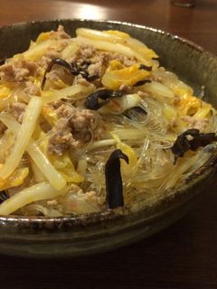 白菜たっぷり麻婆春雨-レシピのメイン写真