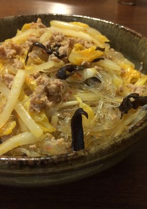 白菜たっぷり麻婆春雨-レシピのメイン写真